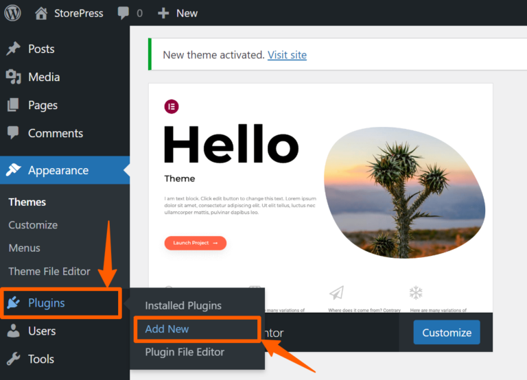 click on add new for the plugin