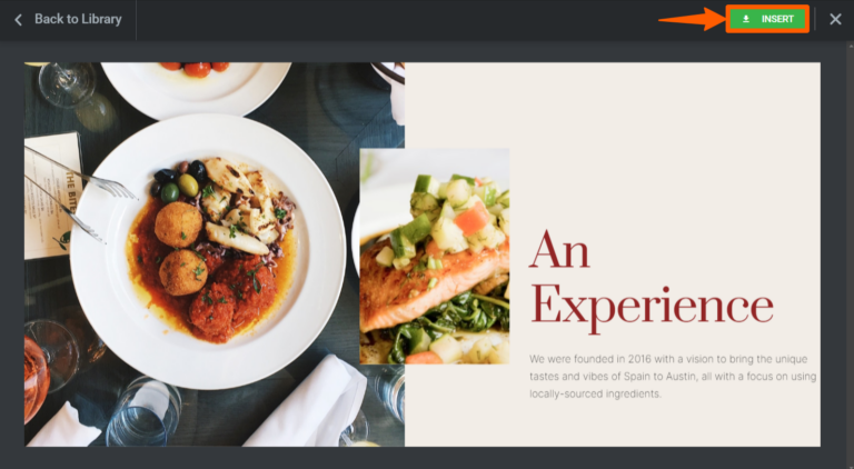 inserting page onto the site