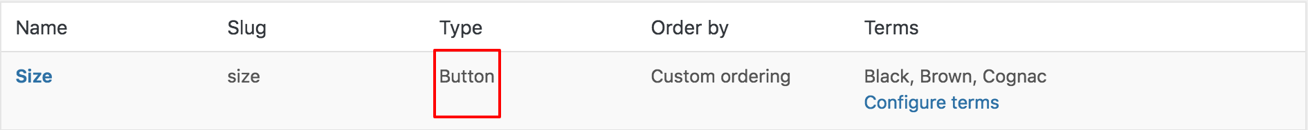button type replaced select type