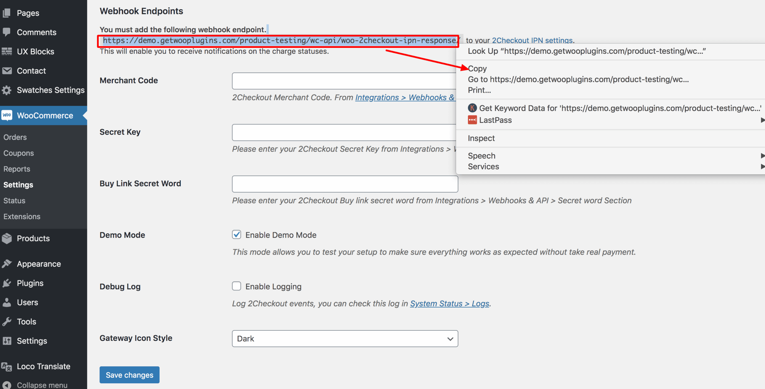 setup IPN URL